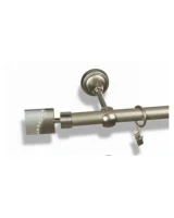 Karnisz metalowy pojedynczy BELLINI Satyna 19 mm