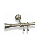 Karnisz metalowy pojedynczy TRAPEZIUM Satyna 19 mm