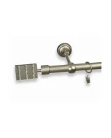 Karnisz metalowy pojedynczy TRIO CRYSTAL Satyna 19 mm