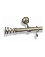 Karnisz metalowy pojedynczy TENOR Satyna 19 mm