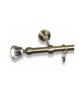 Karnisz metalowy pojedynczy FIGARO Złoty antyk 19 mm