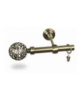 Karnisz metalowy pojedynczy GOPLANA Złoty antyk 19 mm