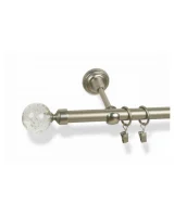 Karnisz metalowy pojedynczy FIDELIO Satyna 19 mm