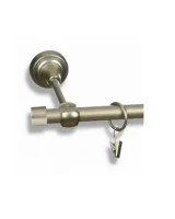 Karnisz metalowy pojedynczy WALEC Satyna 16 mm