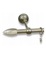 Karnisz metalowy pojedynczy  ALLEGRO Satyna 16 mm
