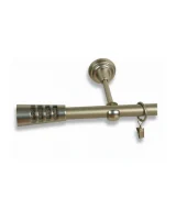 Karnisz metalowy pojedynczy VERDI Satyna 19 mm