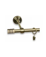 Karnisz metalowy pojedynczy LENTO Złoty antyk 16 mm