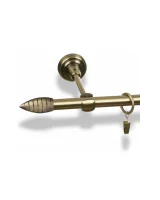 Karnisz metalowy pojedynczy ALLEGRO Złoty antyk 16 mm