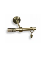 Karnisz metalowy pojedynczy PRESTO Złoty antyk 16 mm