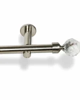 Karnisz metalowy pojedynczy CARMEN Stal 19 mm