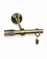 Karnisz metalowy pojedynczy PRESTO Złoty antyk 16 mm