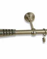 Karnisz metalowy pojedynczy VERDI Satyna 19 mm