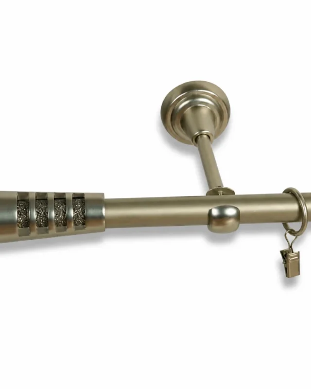Karnisz metalowy pojedynczy VERDI Satyna 19 mm