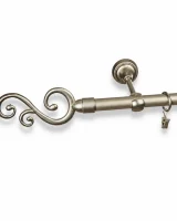 Karnisz metalowy pojedynczy SKIFF Satyna 19 mm