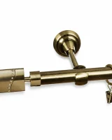 Karnisz metalowy pojedynczy BELLINI Złoty antyk 19 mm