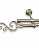 Karnisz metalowy podwójny SKIFF Satyna 19 mm