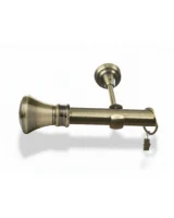 Karnisz metalowy pojedynczy SIENA Złoty Antyk 25 mm