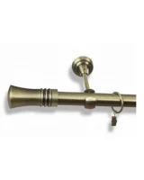 Karnisz metalowy pojedynczy IMPERIA Złoty Antyk 25 mm