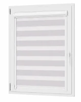 Roleta w kasecie Aluminiowej Dzień Noc Soft z prowadnicą – Jasnoróżowy