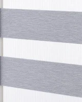 Roleta w kasecie Aluminiowej Dzień Noc Natural z prowadnicą – Melanż Szary