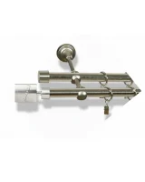 Karnisz metalowy podwójny BELLINI STAL 19 mm