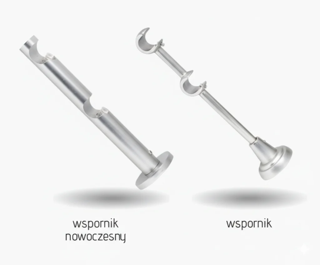 Karnisz metalowy podwójny BELLINI STAL 19 mm