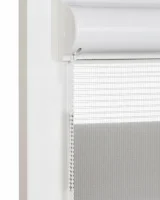 Roleta w kasecie PCV Dzień Noc system żyłkowy – Classic Jasny Szary