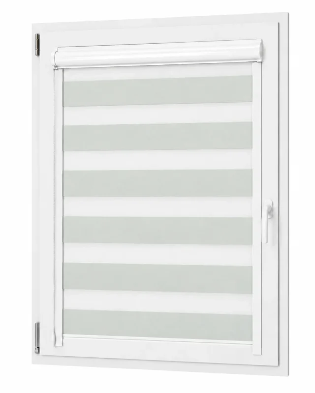 Roleta w kasecie Aluminiowej Dzień Noc Soft z prowadnicą - Pistacja