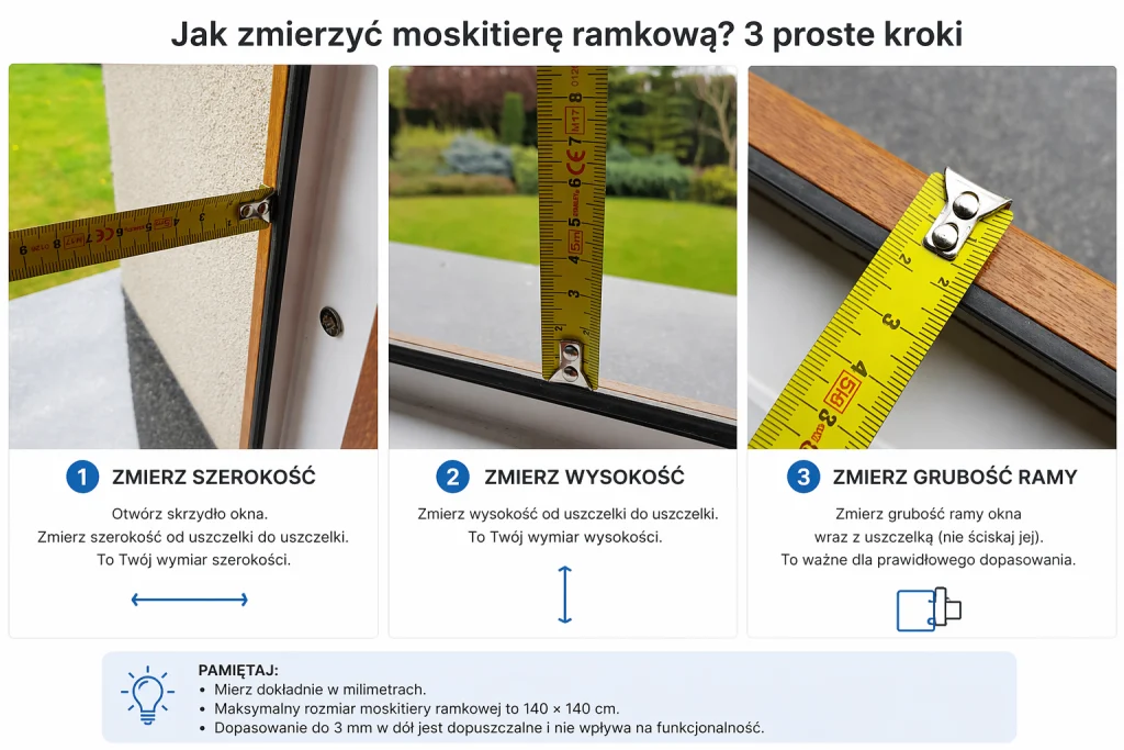 Moskitiera ramkowa – na wymiar